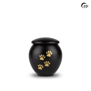 HU 901 M Metaal dierenurn medium - Eternal Black