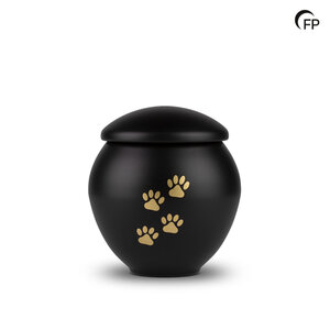 HU 901 L Metall Tierurne groß - Eternal Black