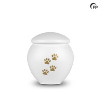 HU 902 L Metal pet urn large - Serenity White