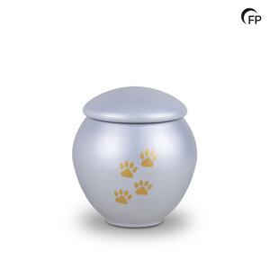 HU 904 L Urna de mascota de metal grande - Silver Glow