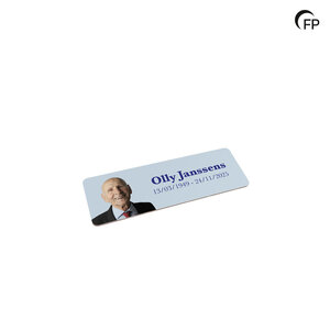 Print-In Plate 15x5cm, Ronde hoeken