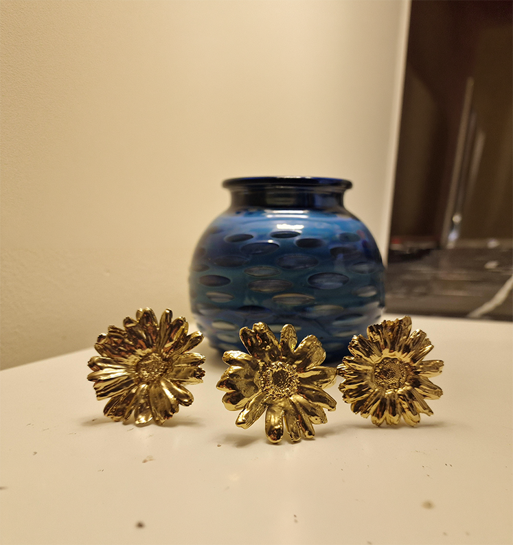 In Gold verewigte Ringelblume