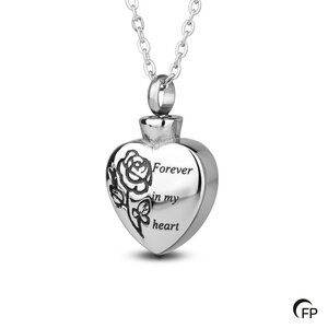 RS 008 RVS Assieraad hanger - Forever Rose