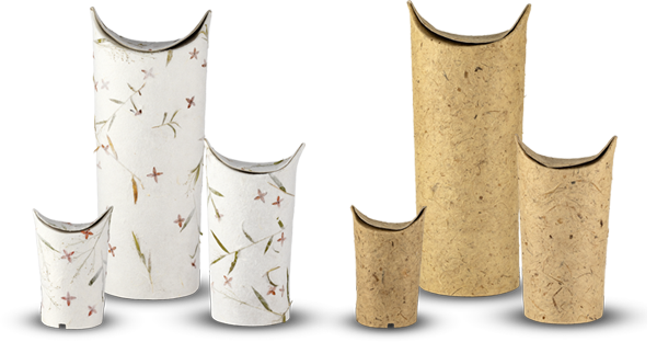 Collection of biodegradable scattering urns