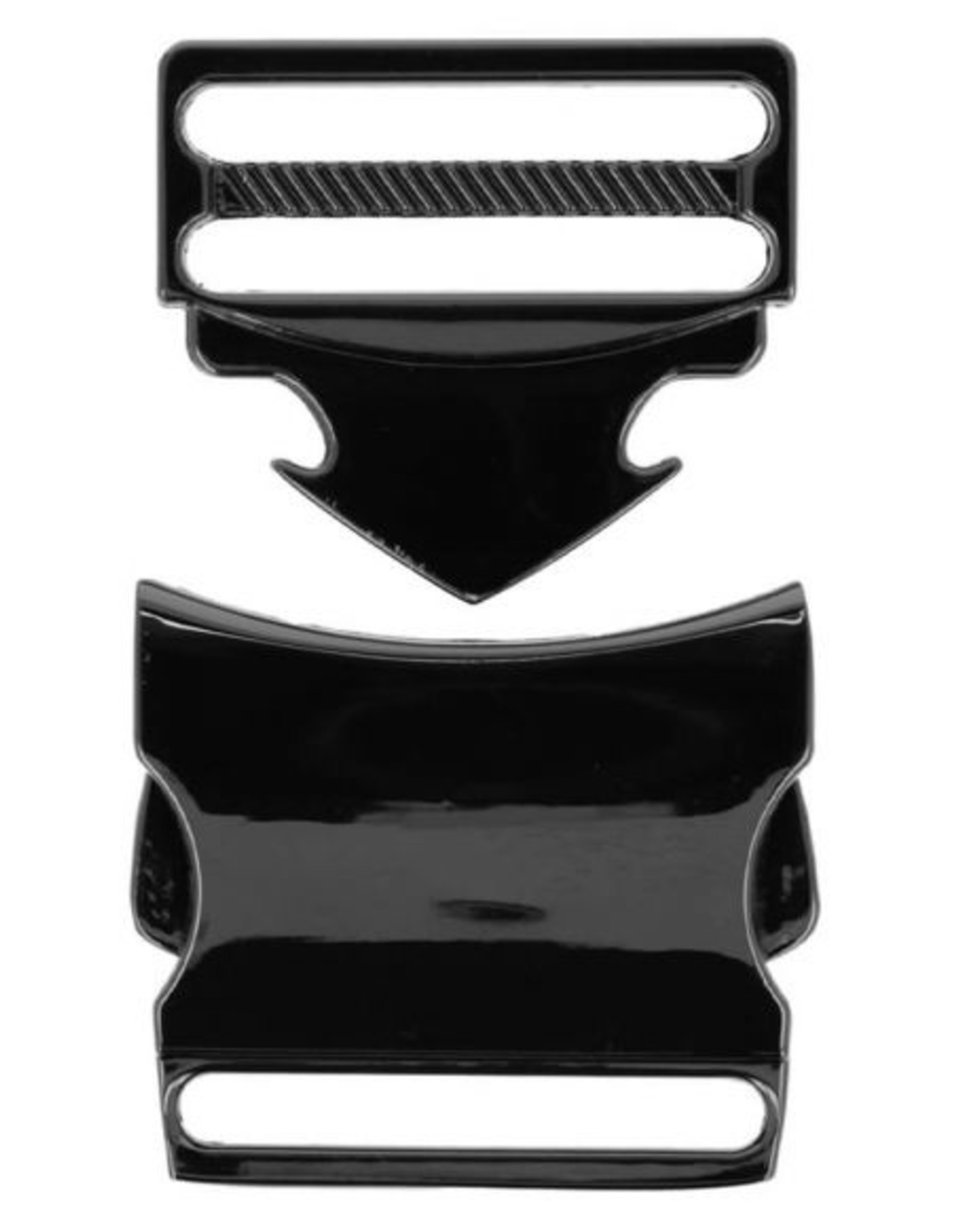 Klikgesp - Zwart Nikkel - 32mm