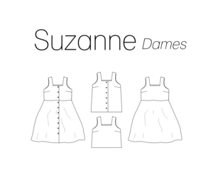 Studio Olive Dames Patroon Suzanne jurk top Studio Olive