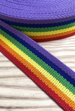 Tassenband - Gestreept - Rainbow - 40mm