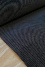 Corduroy Stretch - Brede ribbel - Zwart