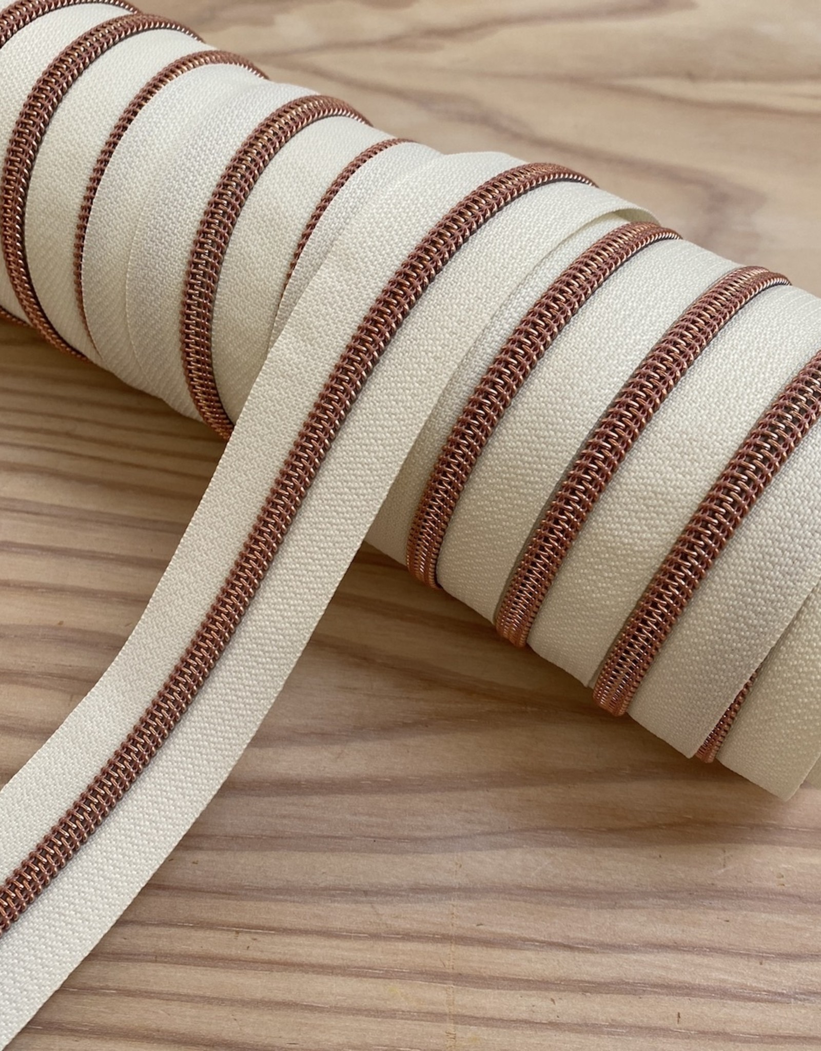 Rits op rol - Ecru/Rosé