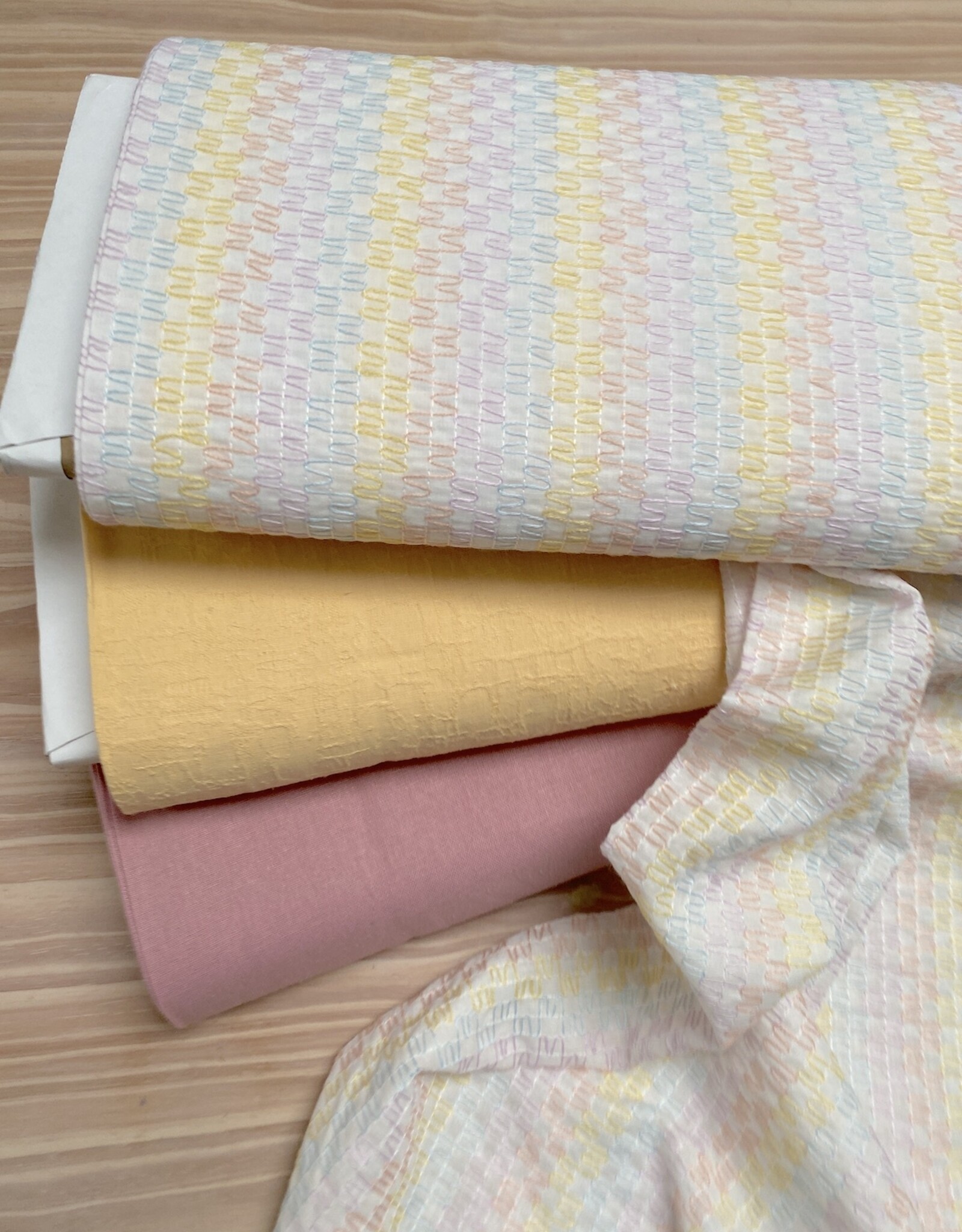 Fibre Mood Woven Jacquard Soft Yellow - Judy