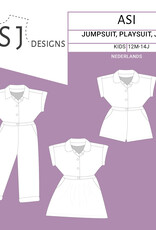 WISJ Patroon WISJ - Asi jumpsuit, playsuit, jurk kids