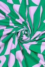 Katoen Poplin - Abstract - Green