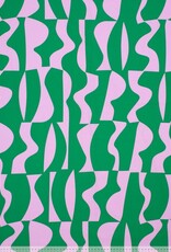 Katoen Poplin - Abstract - Green