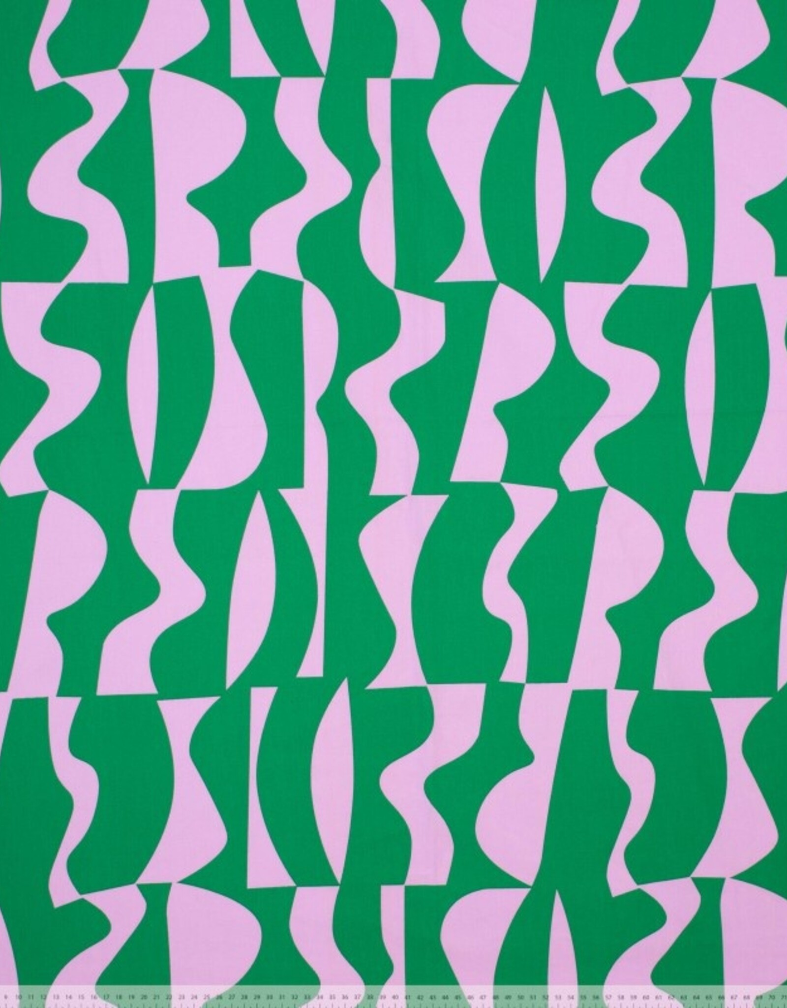 Katoen Poplin - Abstract - Green