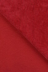 Soepele Washed Corduroy - Brede ribbel - Rood