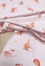 Katia Fabrics Katoen Poplin - Forest - Pink