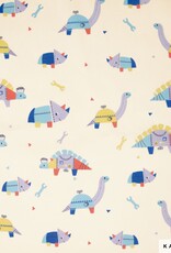 Katia Fabrics Katoen Poplin - Dino Robots