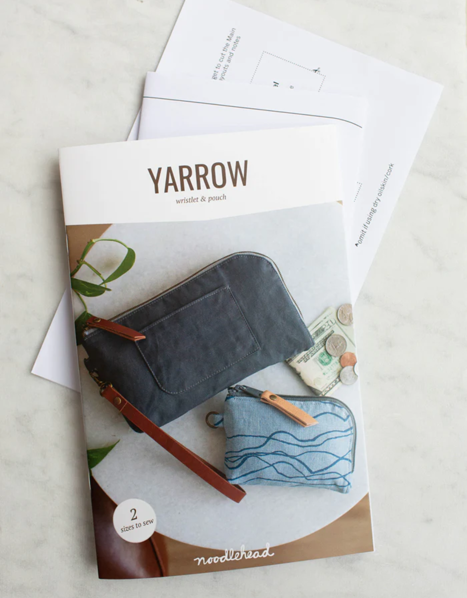 Noodlehead Patroon - Yarrow wristlet & pouch