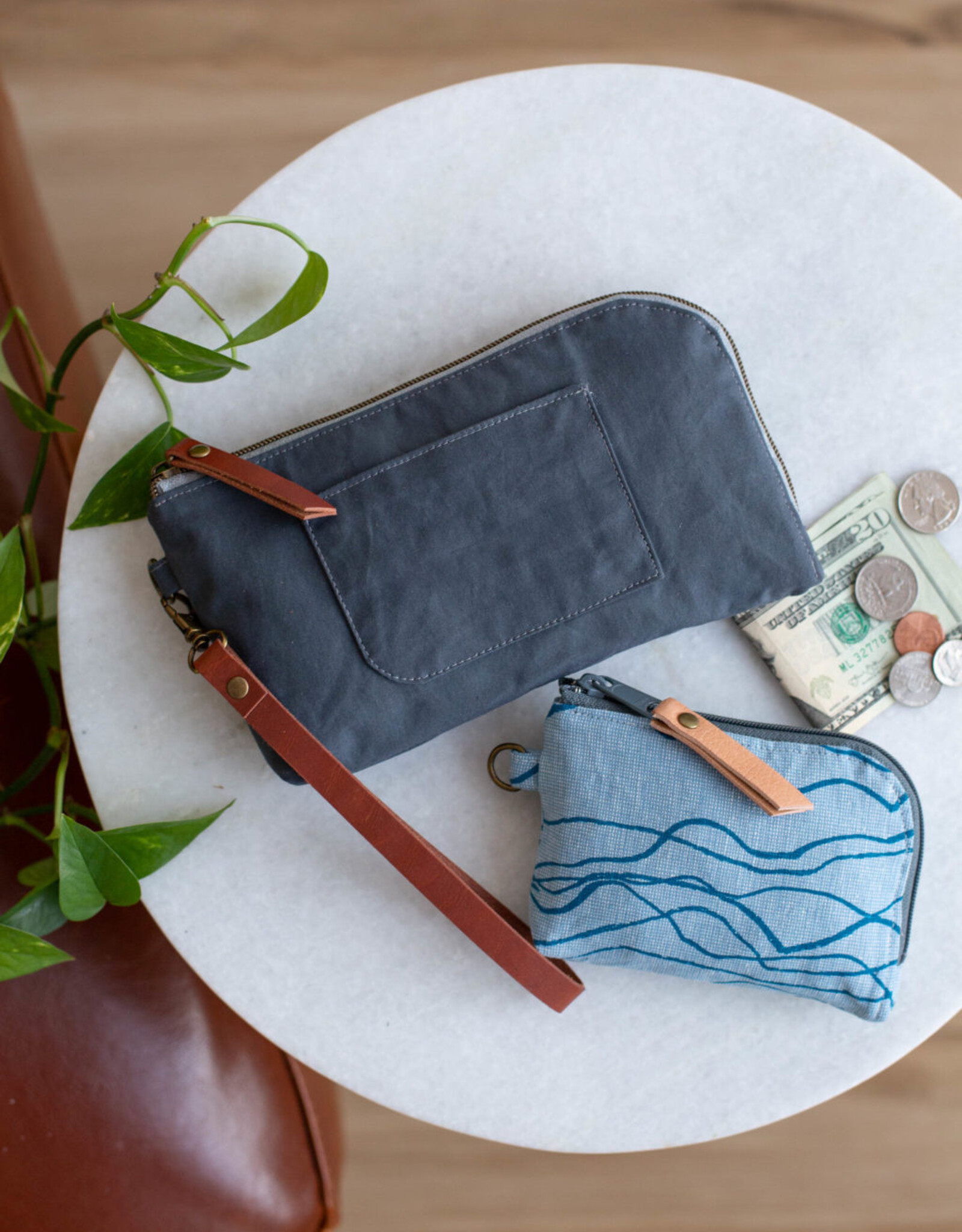 Noodlehead Patroon - Yarrow wristlet & pouch