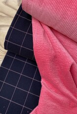 Soft Twill - Checks Marine & Pink