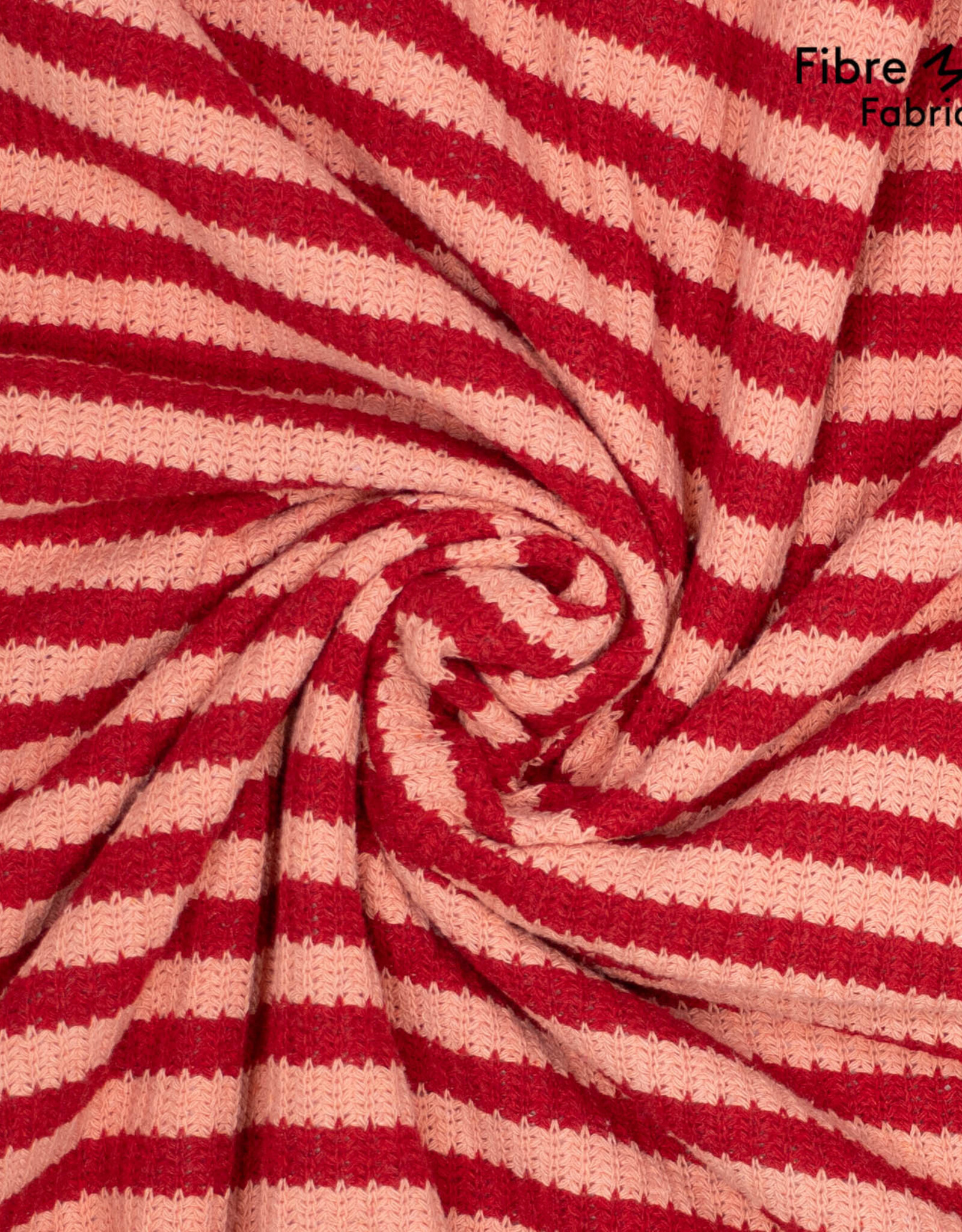 Fibre Mood Katoen Knit - Stripes - Red