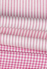 Yarn Dyed Katoen - Stripes - Fuchsia