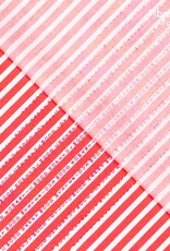 Fibre Mood Katoen Poplin - Stripes & Words - Ramona