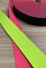 Tassenband - Dubbelzijdig - Neon Geel