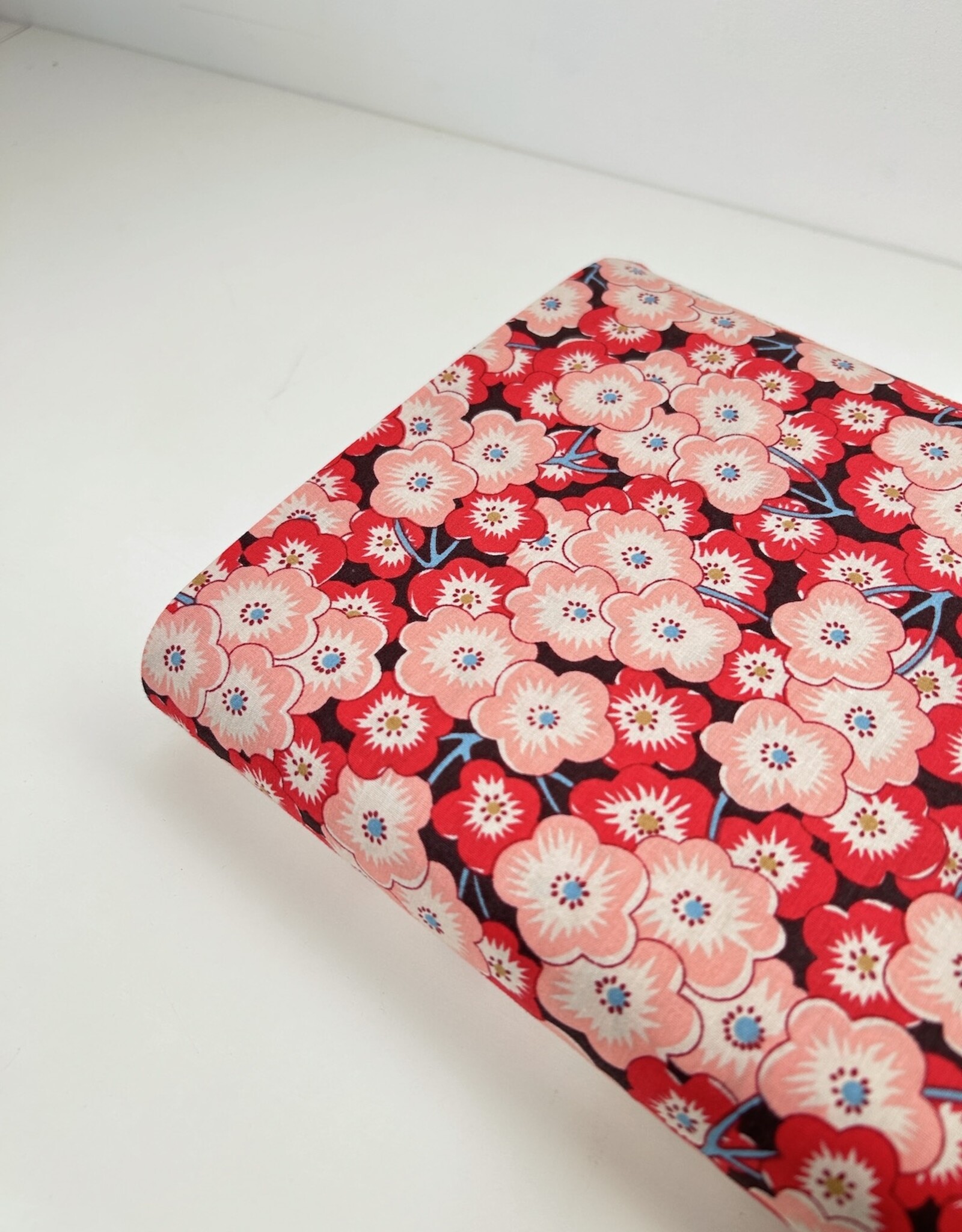 Fijne Katoen - Prunus Rood