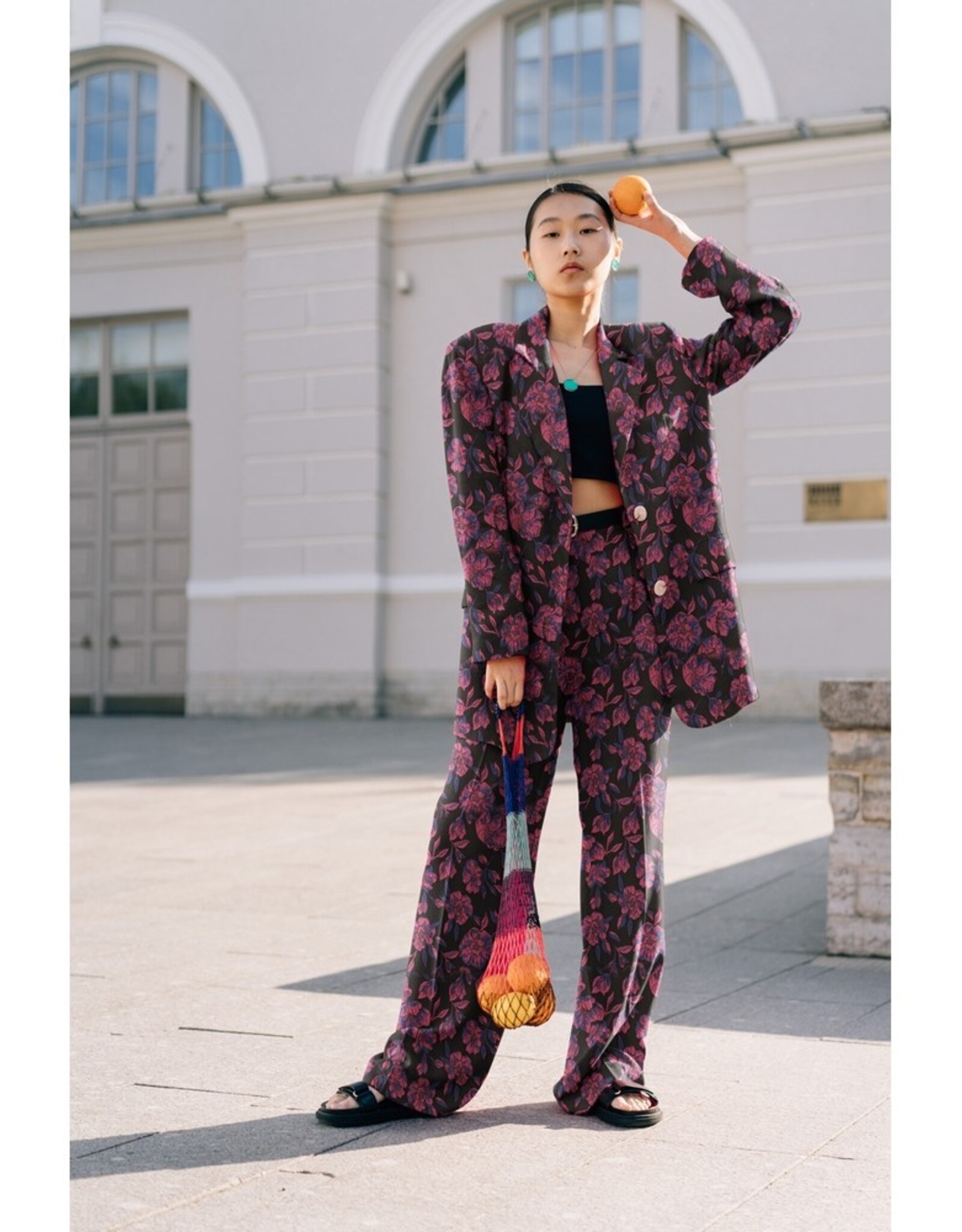 Jacquard Double - Black Rose
