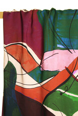 Atelier Jupe Viscose - Kleurrijke abstracte print