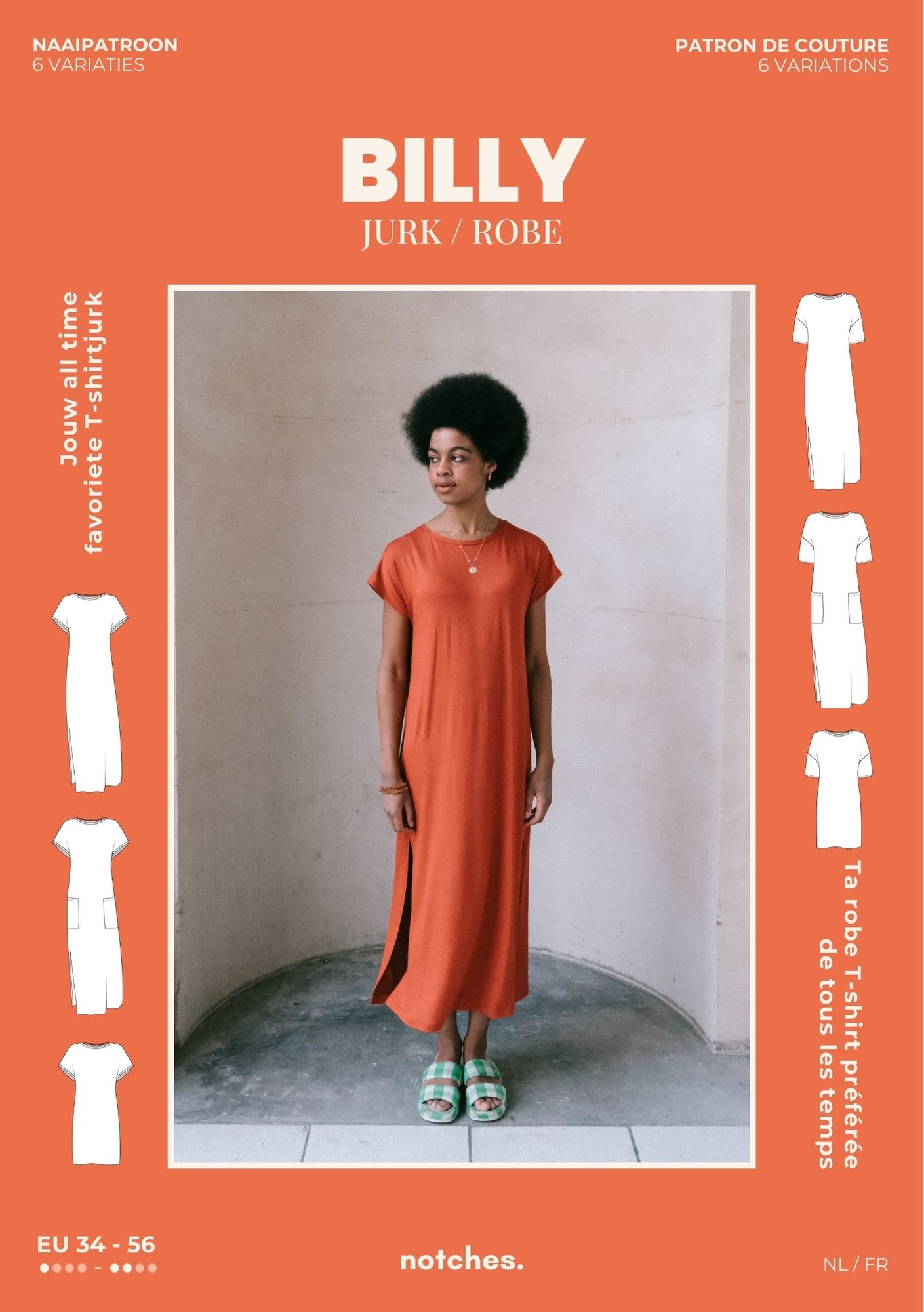 Studio Olive Patroon Billy T-shirtjurk