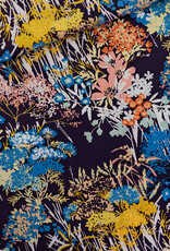 See You at Six Ecovero Viscose Rayon Satin - Wild Flowers