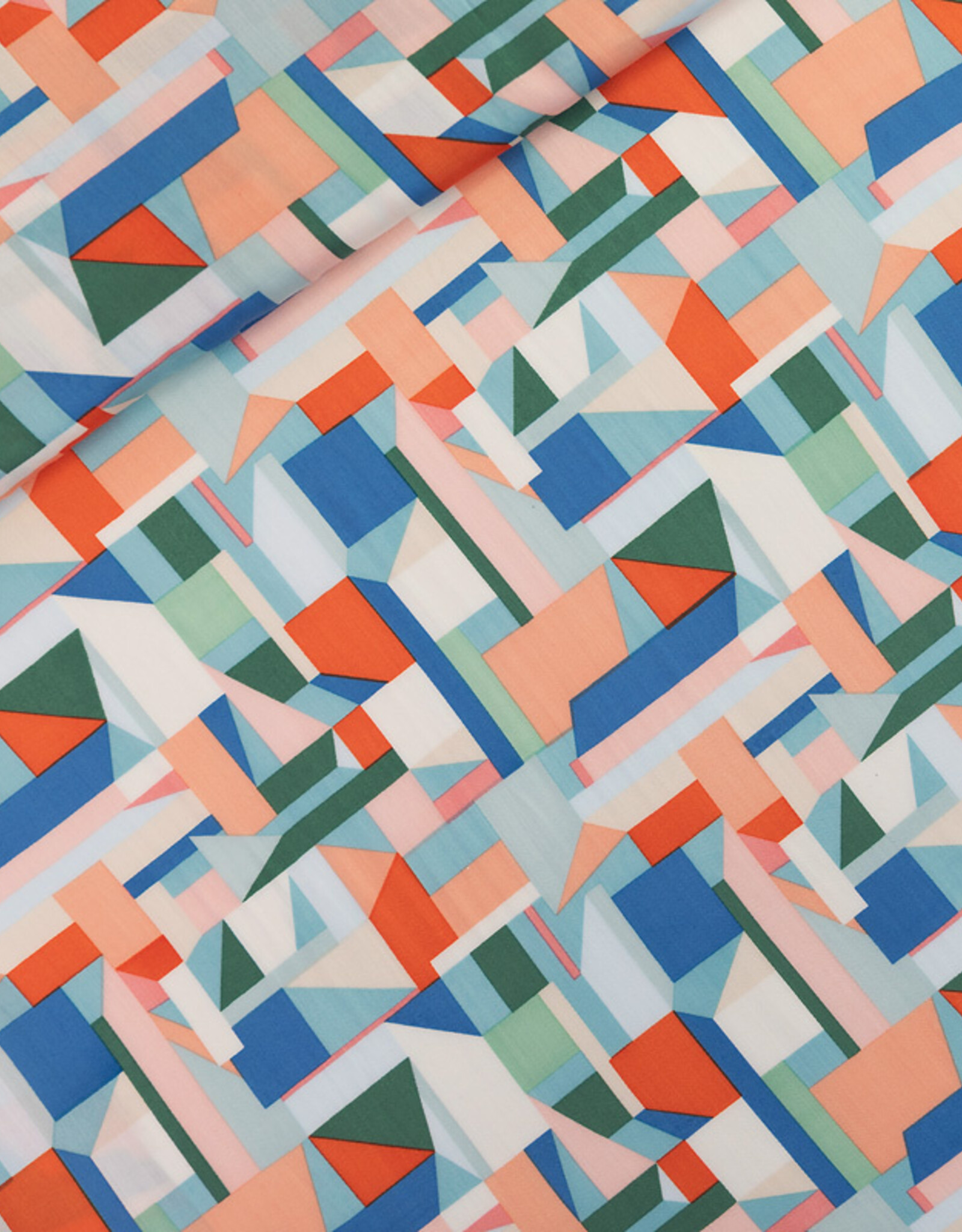 See You at Six Ecovero Viscose Rayon Satin - Cubistics