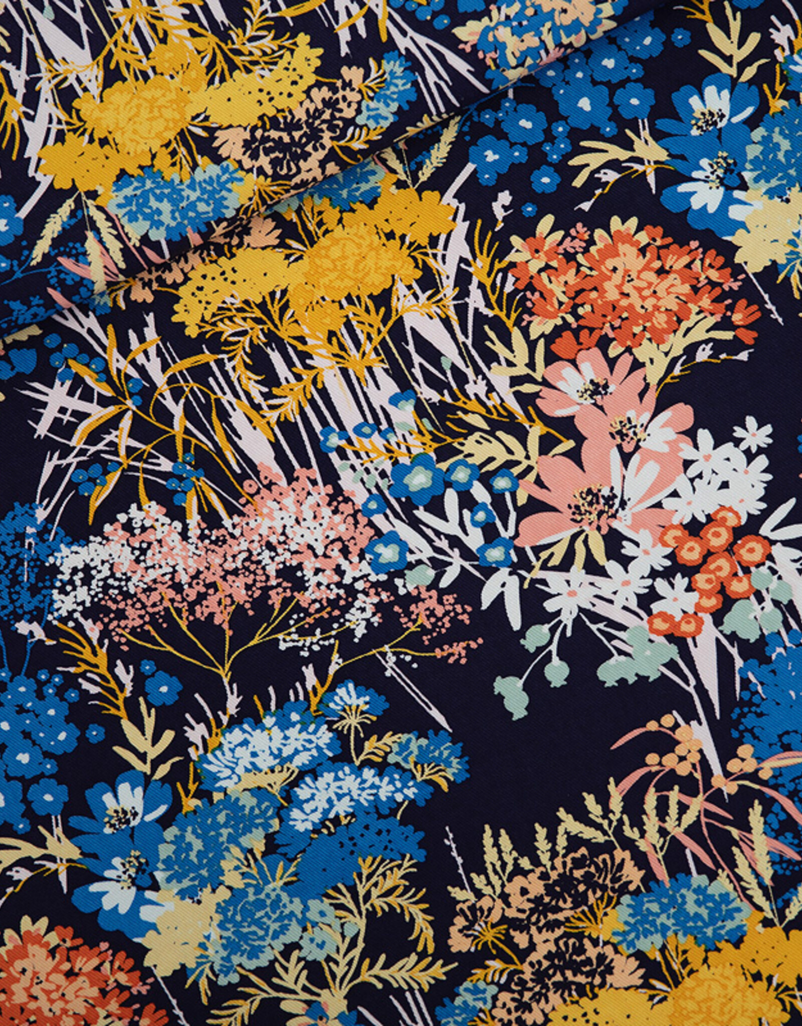 See You at Six Canvas Gabardine - Wild Flowers