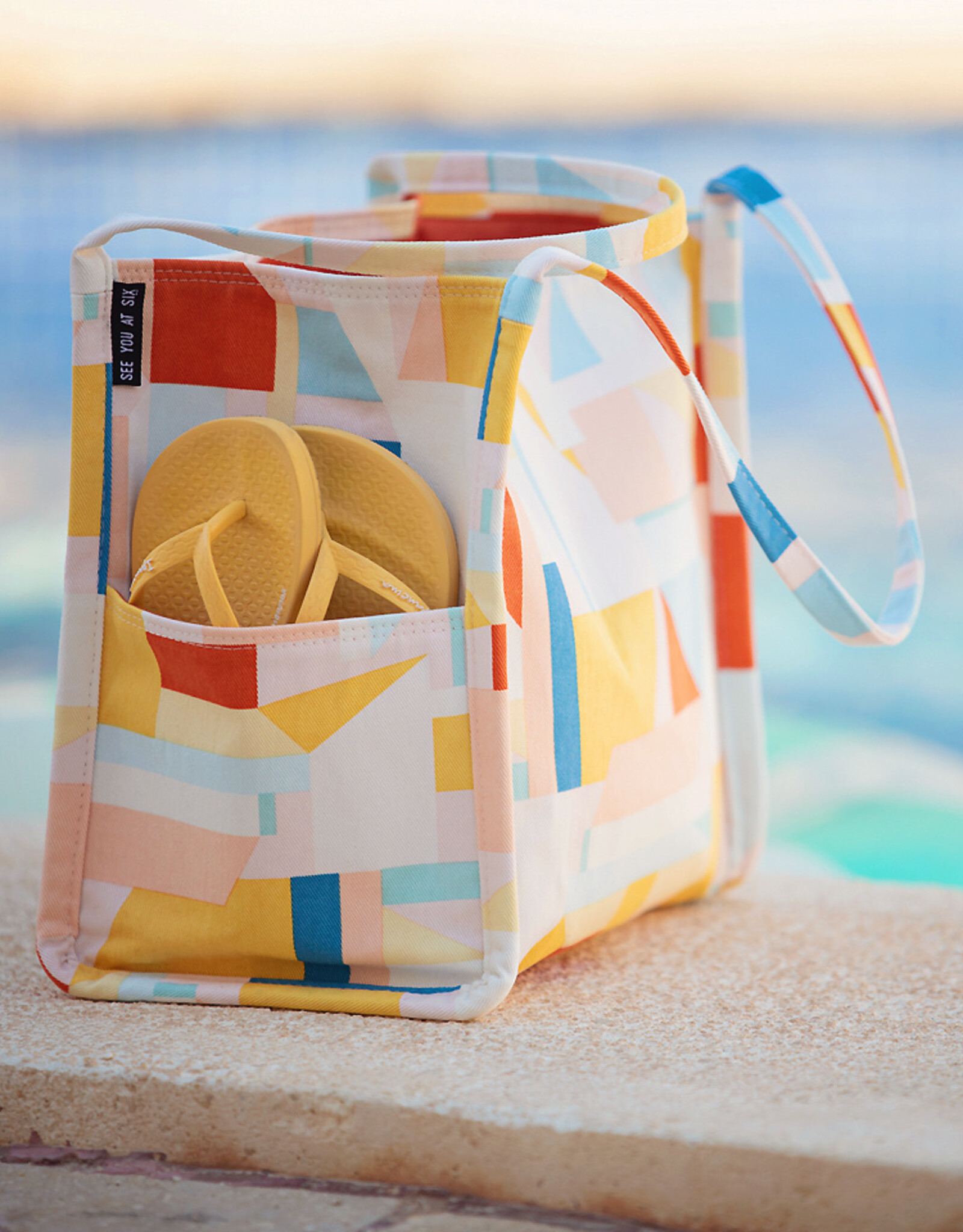 See You at Six Canvas Gabardine - Cubistics