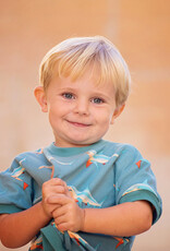 See You at Six Boordstof - Stoffig Turquoise