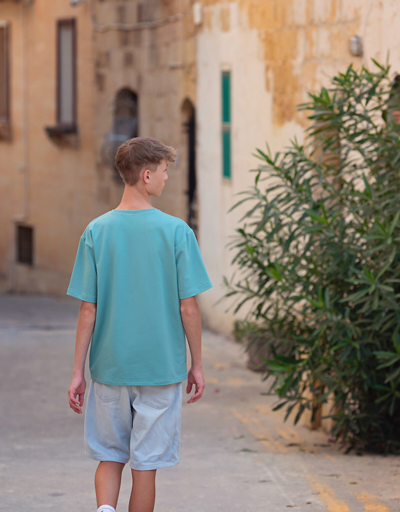 See You at Six French Terry - Effen - Stoffig Turquoise