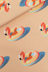 See You at Six French Terry - Inflatable Flamingos