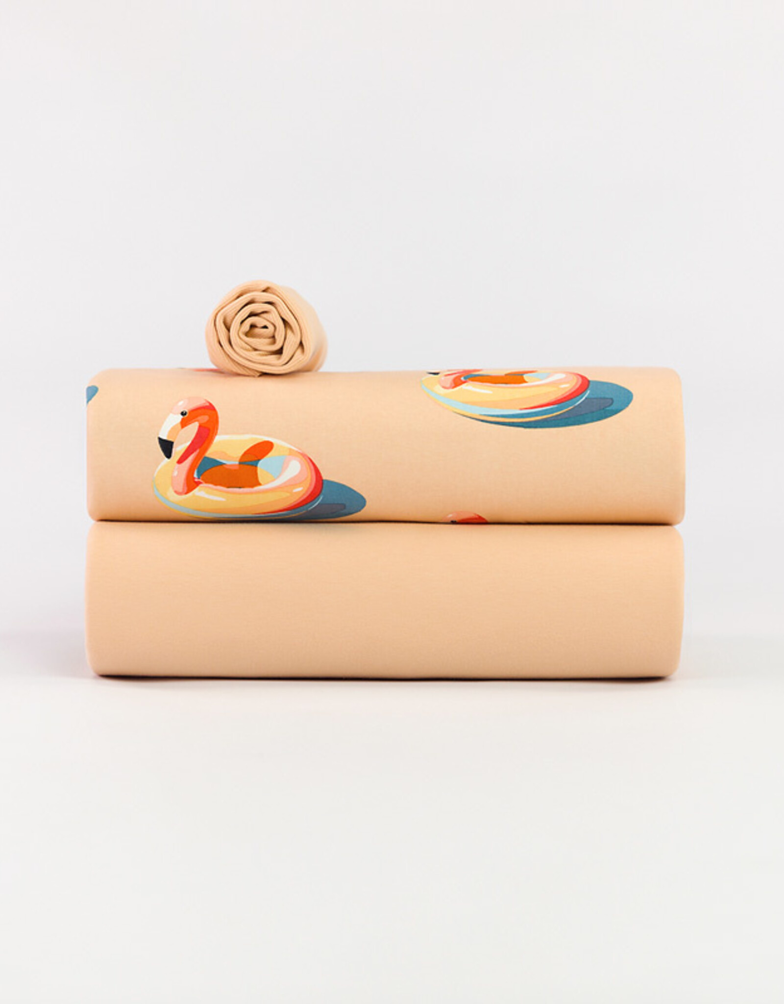 See You at Six French Terry - Inflatable Flamingos