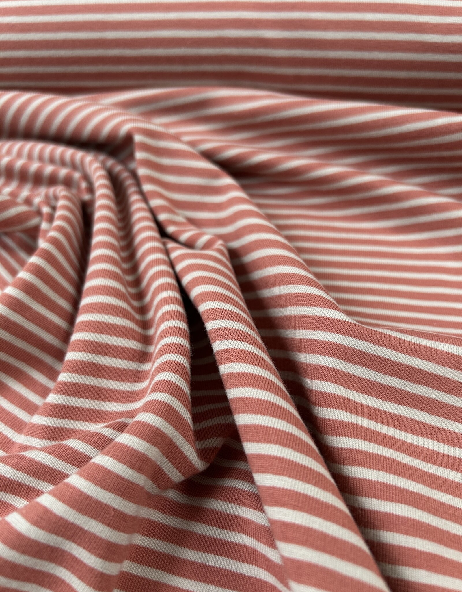 Tricot - Streepjes - Marsala