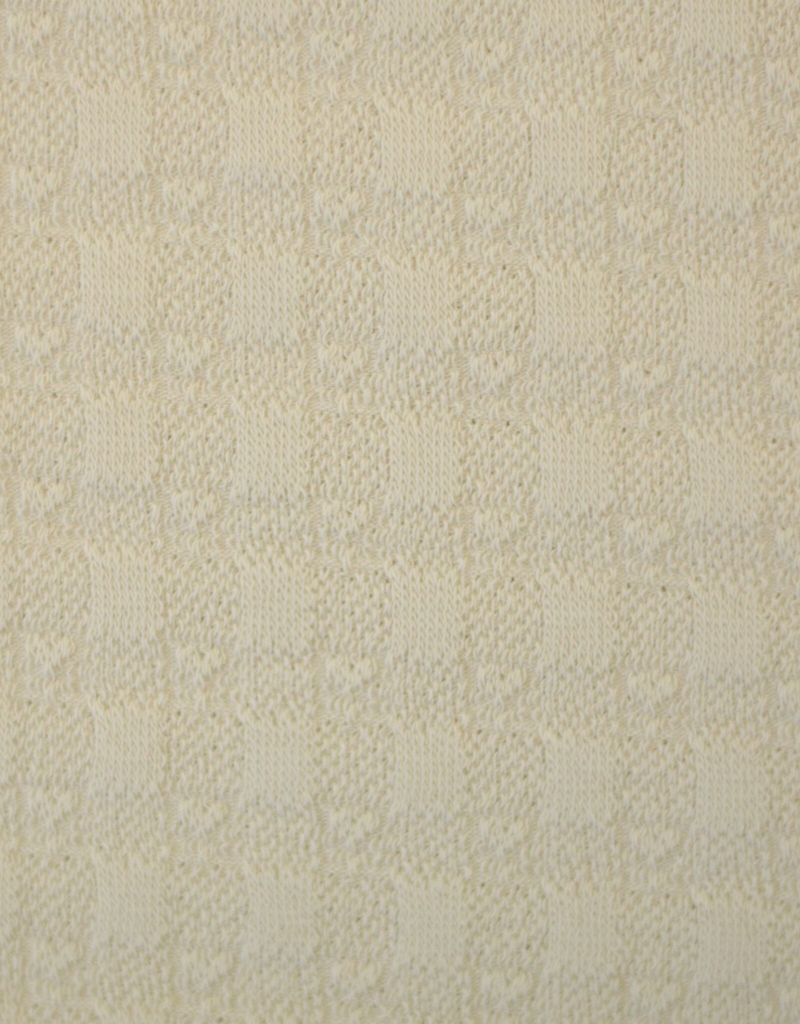 Structuur katoen Knit - Crème