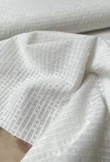 Voile structuur katoen - Crème
