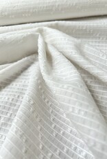 Voile structuur katoen - Crème