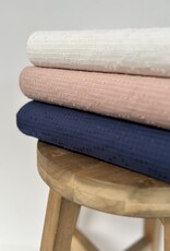 Voile structuur katoen - Crème