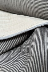 Stepper Double Gauze - Stripes Antraciet