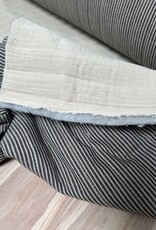 Stepper Double Gauze - Stripes Antraciet