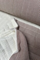 Stepper Double Gauze - Stripes Cacao