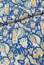 Katoen - Dieren Blauw