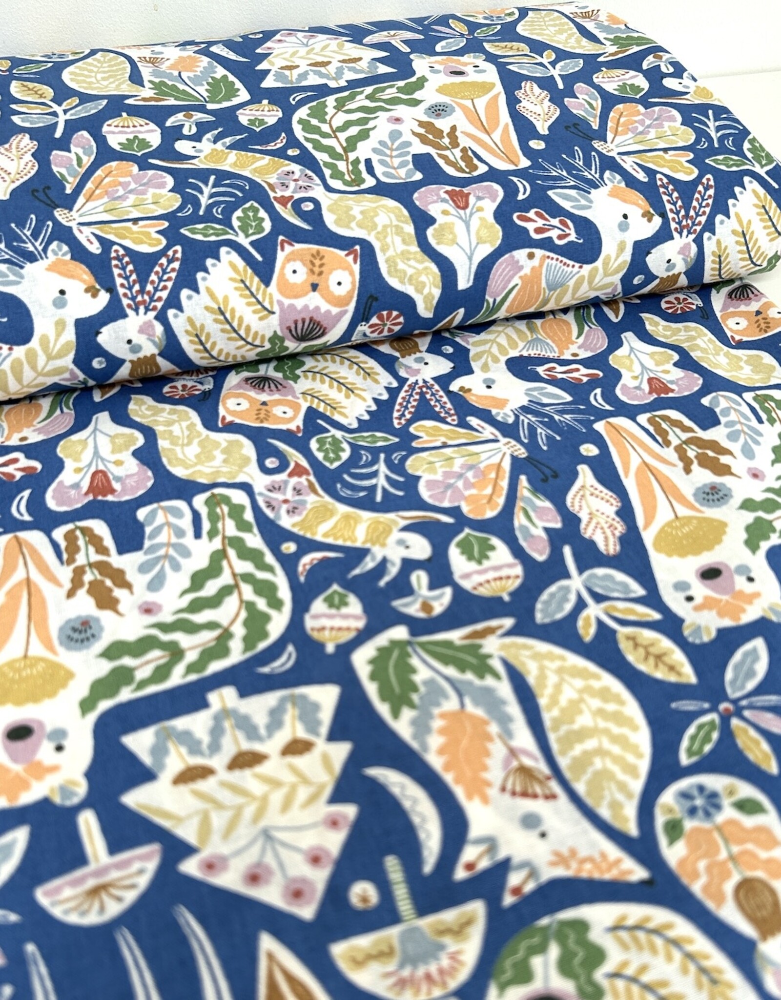 Katoen - Dieren Blauw